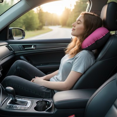 Coussin gonflable Positionnement polyvalent: utilisable siÚge conducteur ou passager adapte différentes morphologies