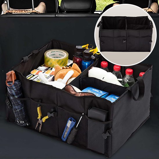 Rangement coffre voiture PliSecure ™ solution rangement coffre voiture intelligente