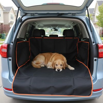 Protection chien voiture Surface matelassée Rembourrage offrant confort optimal pour l'animal lors des trajets