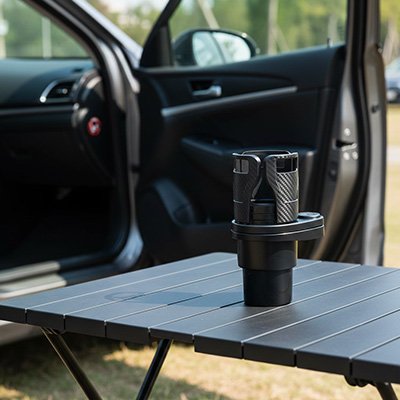 Porte Gobelet Voiture  Extensible Universel & Antidérapant