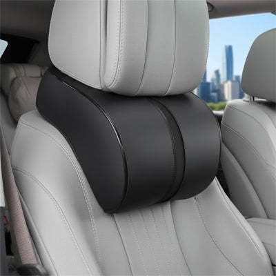 Appui tete voiture ultra doux similicuir Noir