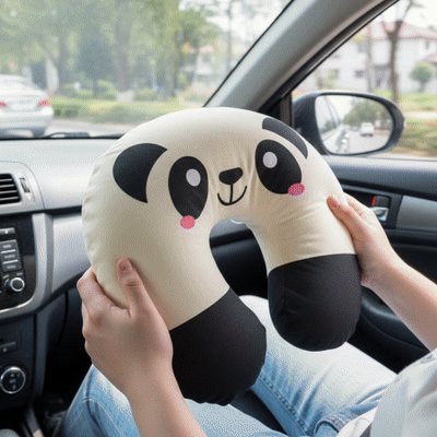 oreiller de voyage ergonomique soutien cervical optimal animation confort automobile