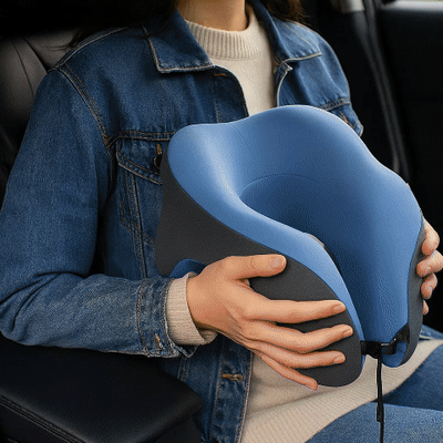 Oreiller de voyage  ergonomique multifonctionnel  en forme papillon animation confort automobile