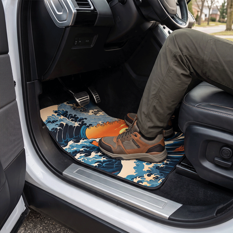 tapis de voiture moquette de sol premium animation confort automobile 