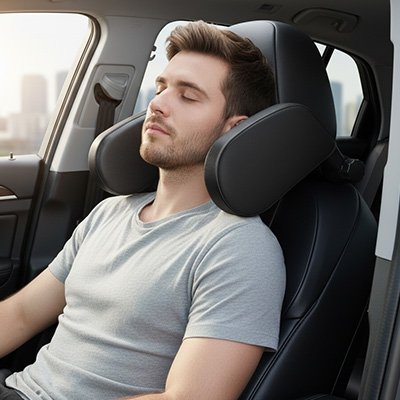 Appui tête de voiture ergonomique pour voyager sans douleur
