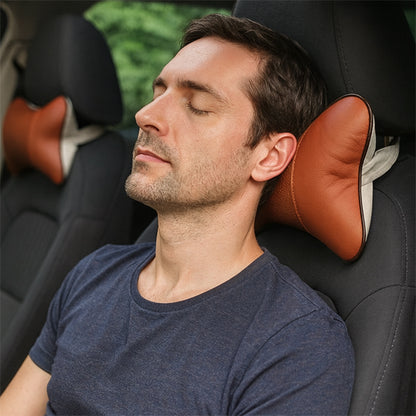 appui tete pour voiture brun