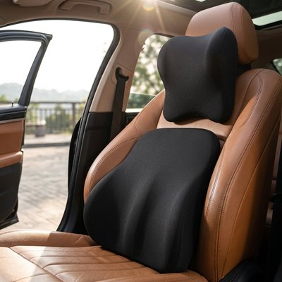 Coussin lombaire pour voiture  Mousse à mémoire de forme haute densité
