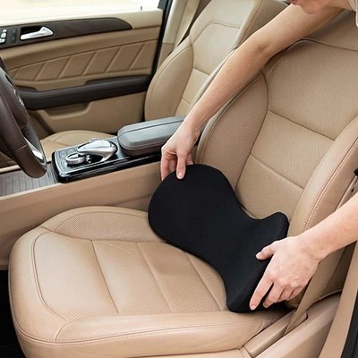 Coussin pour voiture Matériau doux et respirant pour un usage prolongé Support lombaire renforcé: Zone de soutien ciblée