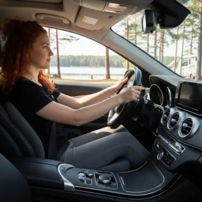 Coussin voiture ergonomique Mousse à mémoire de forme surélevé confort assise long trajet