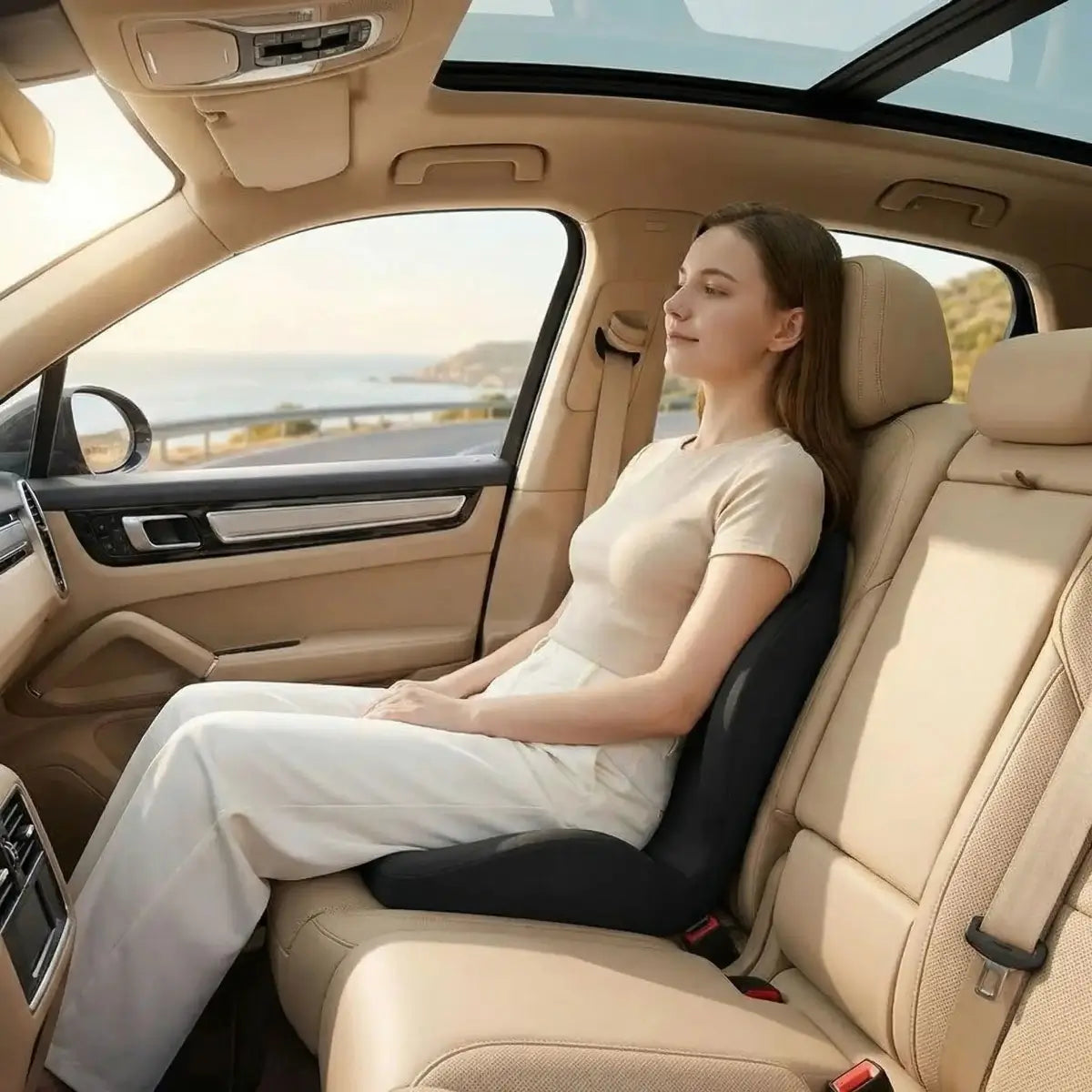 coussin lombaire voiture confortdos rafraichissant et doux 