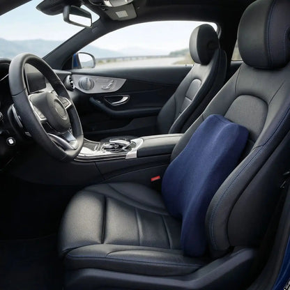 coussin lombaire voiture orthopédique bleu