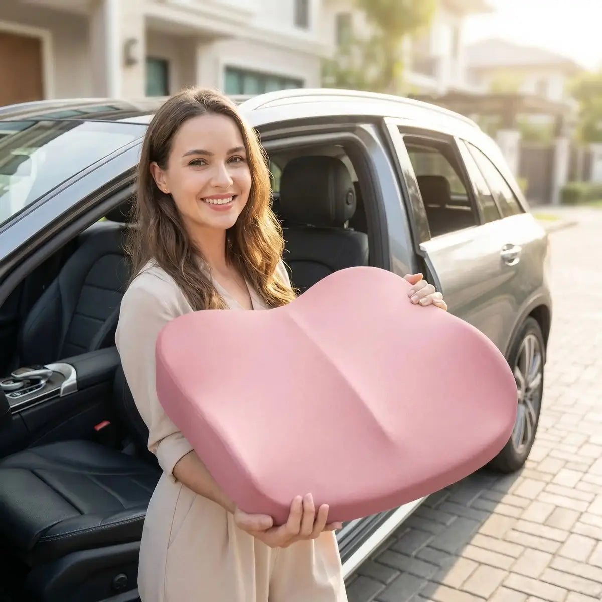 coussin voiture fessier rehausseur Légèreté qui facilite son transport d'un siège à l'autre