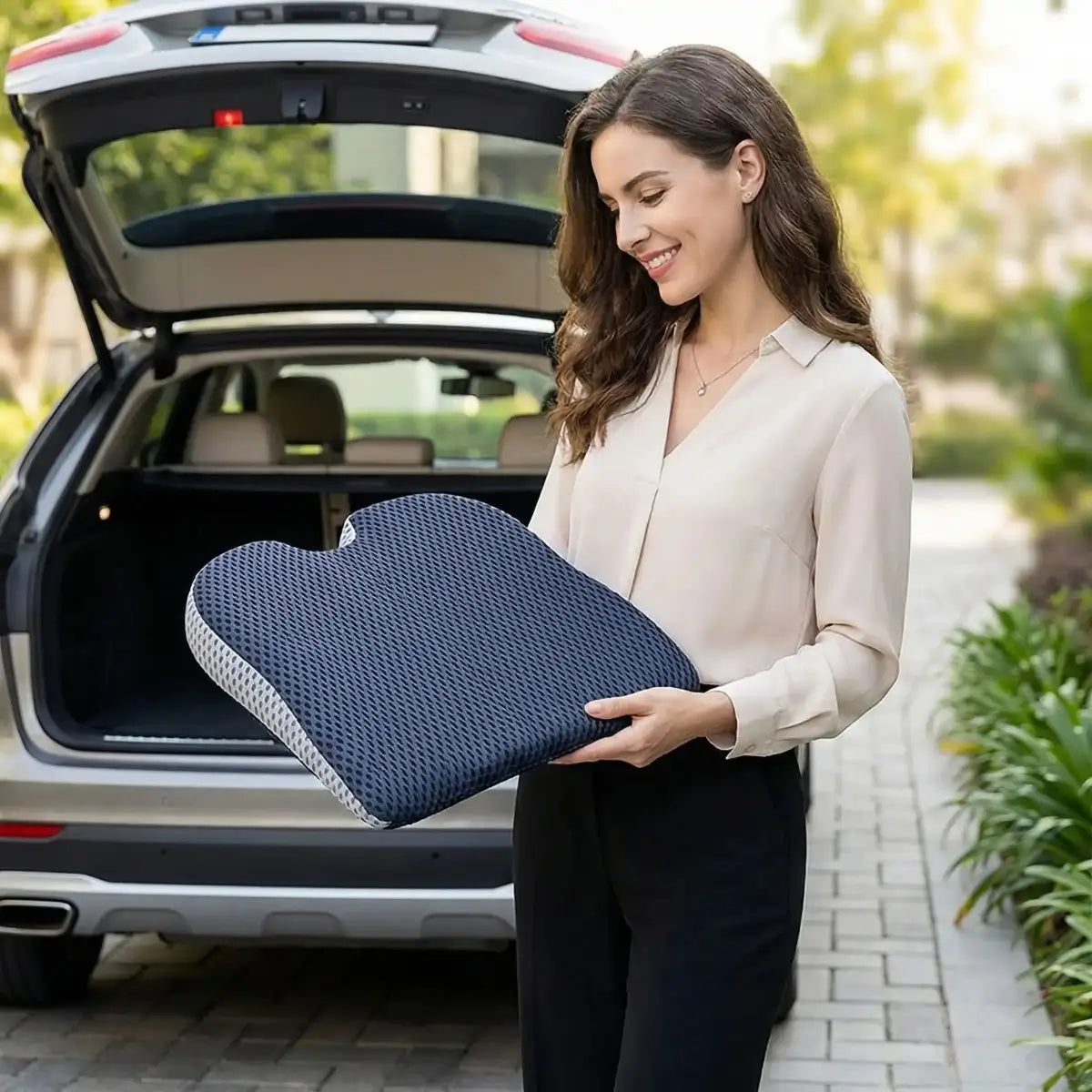 coussin voiture fessier a memoire de forme