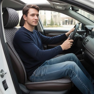 Couvre siege auto Coloris sobre  Finition gris anthracite ou noir harmonise tous  intérieurs automobiles