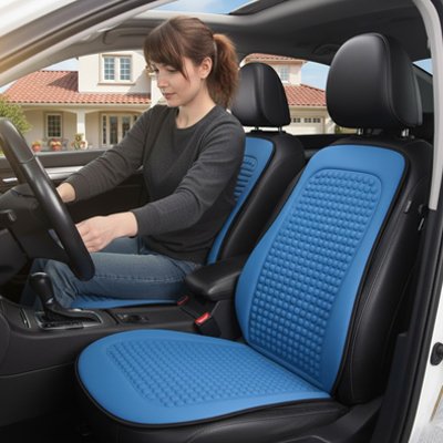 couvre siege auto housse confortable Bleu