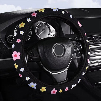 couvre volant Motif floral décoratif petites fleurs multicolores 