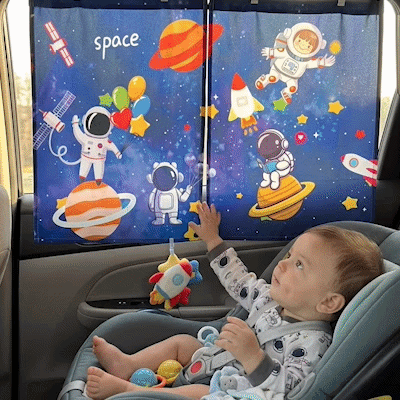 pare soleil voiture bebe animation confort automobile 