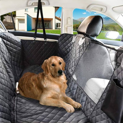 Housse voiture chien Fixation sécurisée Attaches robustes appuie-têtes garantissant stabilité optimale