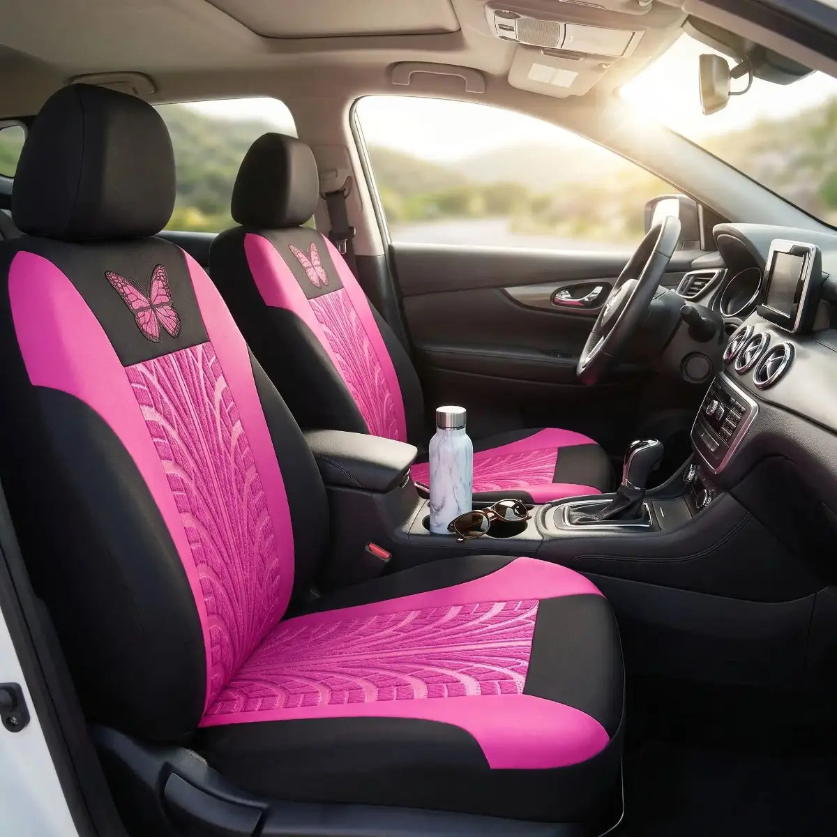 housse de siège de voiture violet