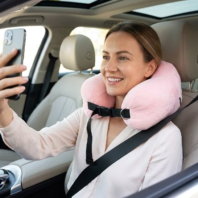 Oreiller de voyage coussin cervical pour voiture  Compact et transportable