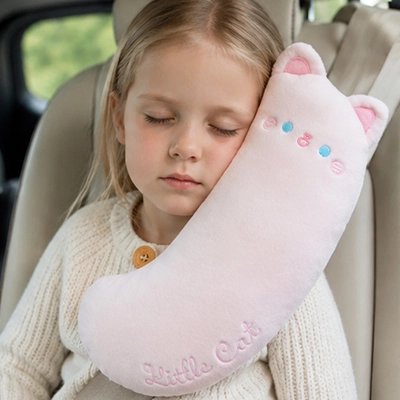 Oreiller de voyage Forme ergonomique en C Juste de ceinture de sécurité de voiture pour enfants