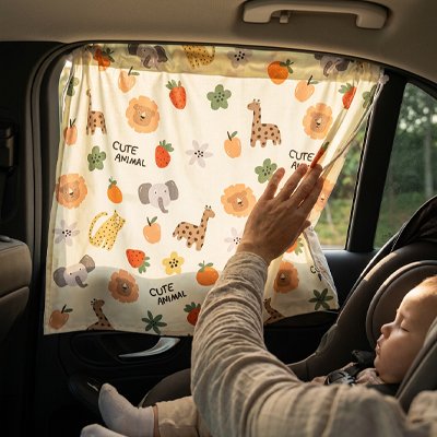 Pare soleil pour voiture Protection UV bloque les rayons du soleil pour protéger la peau sensible des enfants