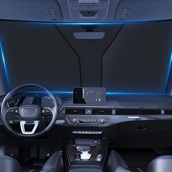 Pare soleil voiture pliable pare-brise de voiture pare-soleil fenêtre avant rideau été UV