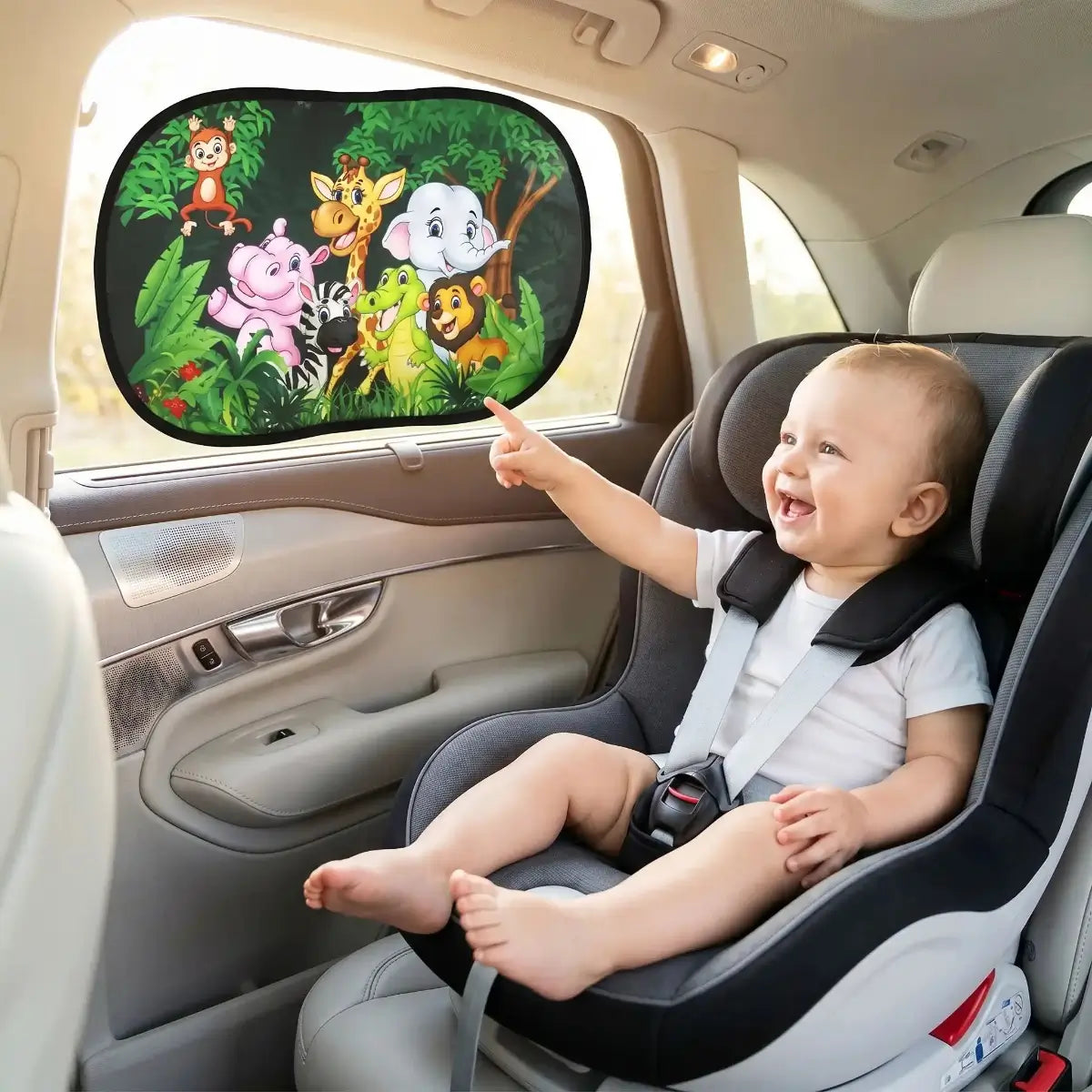 Pare-Soleil Voiture Bébé Magnétique bebe protégé