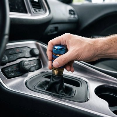 Pommeau de boite de vitesse  Design strié antidérapant