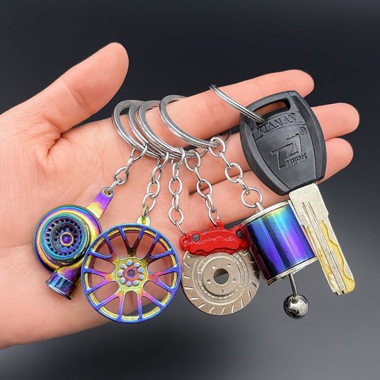 Porte-clé pour voiture  Matériaux métalliques