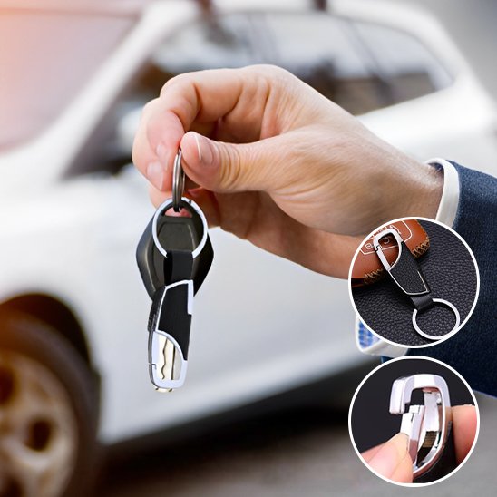 Porte clé pour voiture  porte-clés nouveaux hommes en cuir