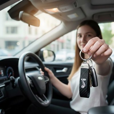Porte clé Revêtement en similicuir