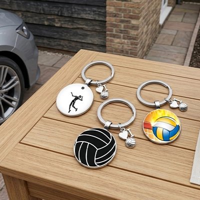  porte clef voiture breloque d'athlète de volley-ball