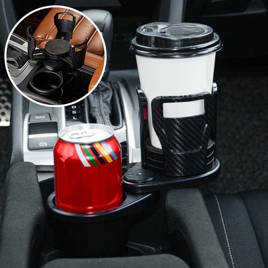 Porte gobelet voiture Accueille simultanément 2 à 3 contenants  différentes tailles