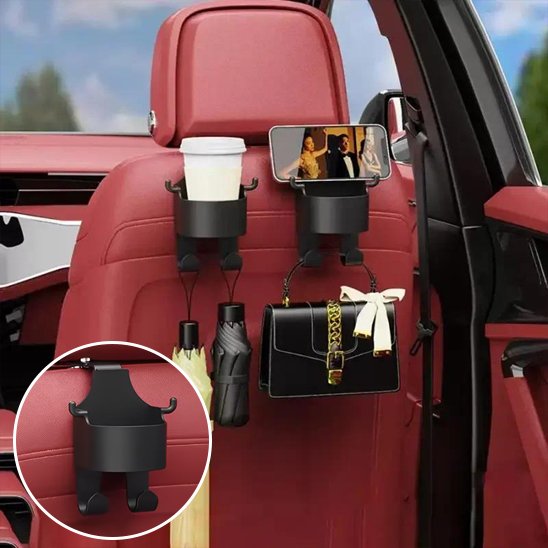Porte gobelet voiture Fixation universelle sur appuie-tête