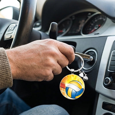 Porte clef voiture |  Pendentif athlète de volley-ball