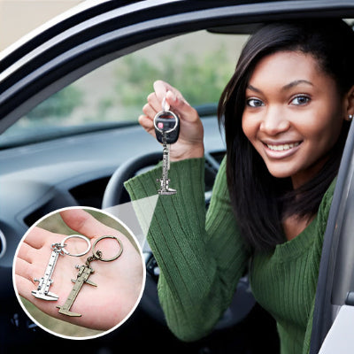 porte clé pour voiture pieds a coulisse extraordinaire 2 en 1