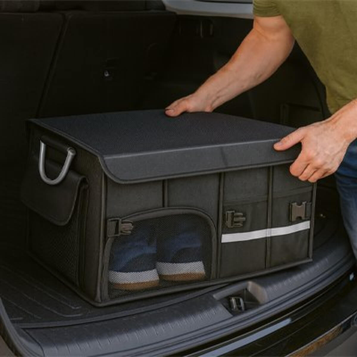 Rangement coffre voiture PratiOrga ™ modulable selon besoins 