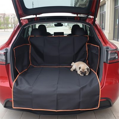 Protection chien voiture Installation universelle Système d'attache ajustable compatible avec la plupart des véhicules, berlines, SUV et breaks