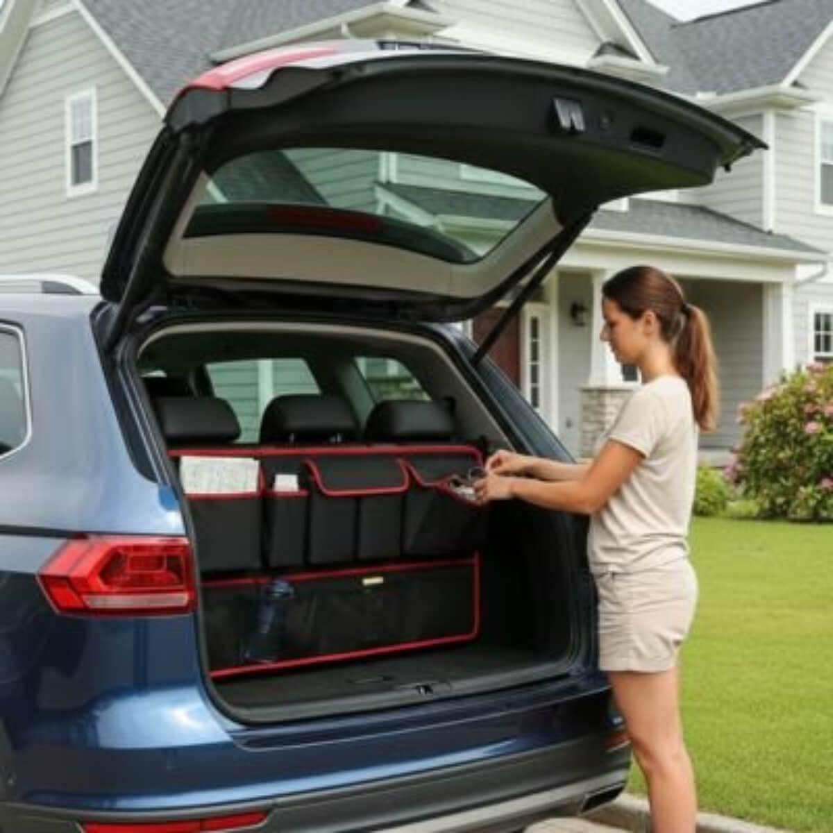 Rangement coffre voiture Installation universelle compatibilité avec la majorité des véhicules SUV