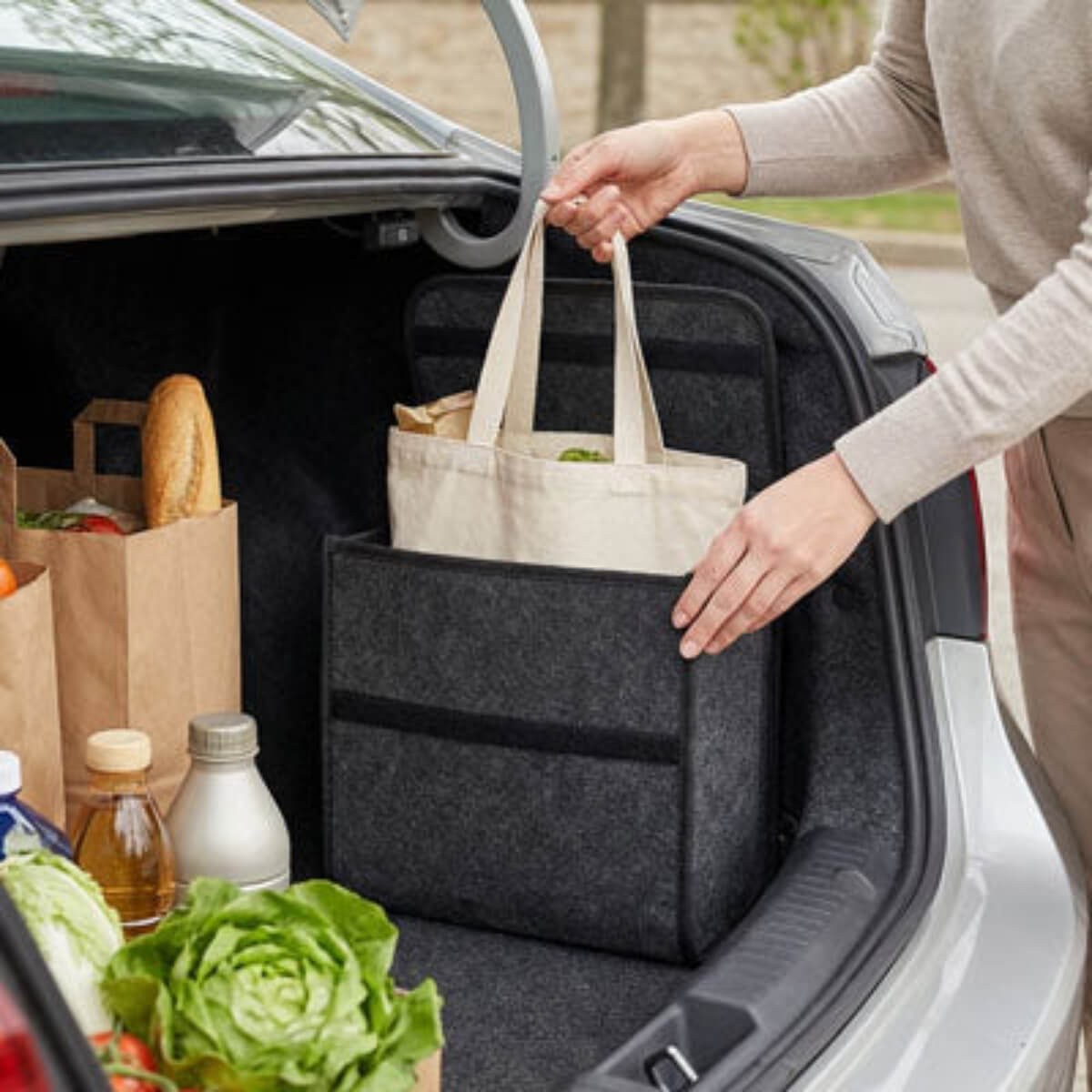 rangement coffre voiture Poignées renforcées pour un transport sans effort