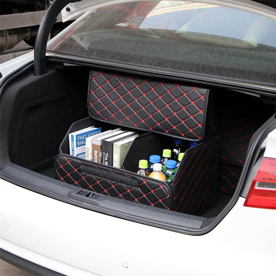 rangement coffre voiture pour déplacement en famille 