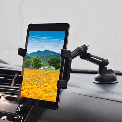 Support pour tablette voiture Bras articulé télescopique permet un ajustement en longueur et en angle