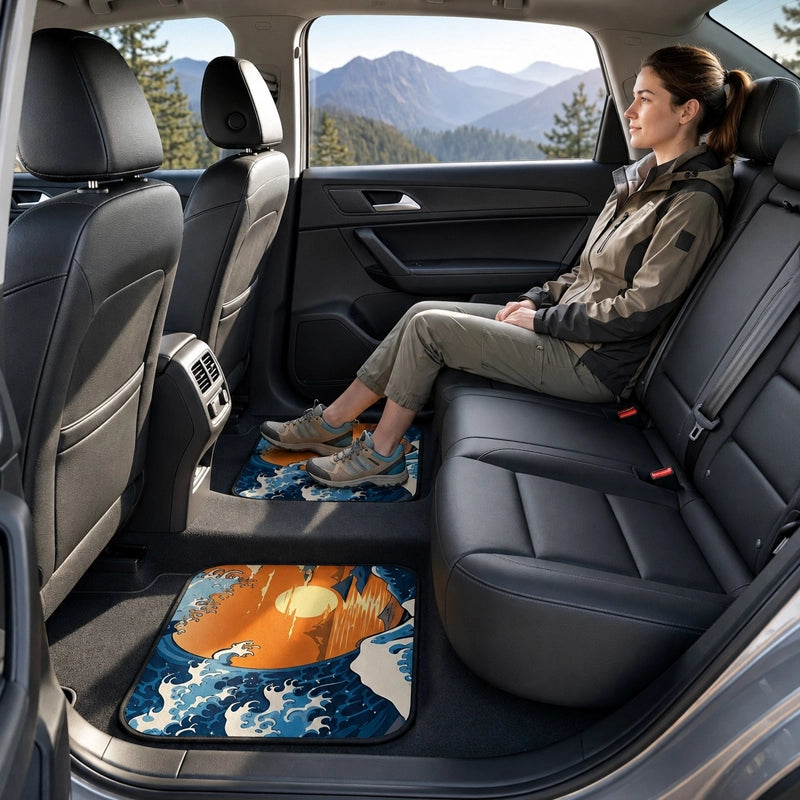 tapis de voiture Design inspiré de l’art japonais