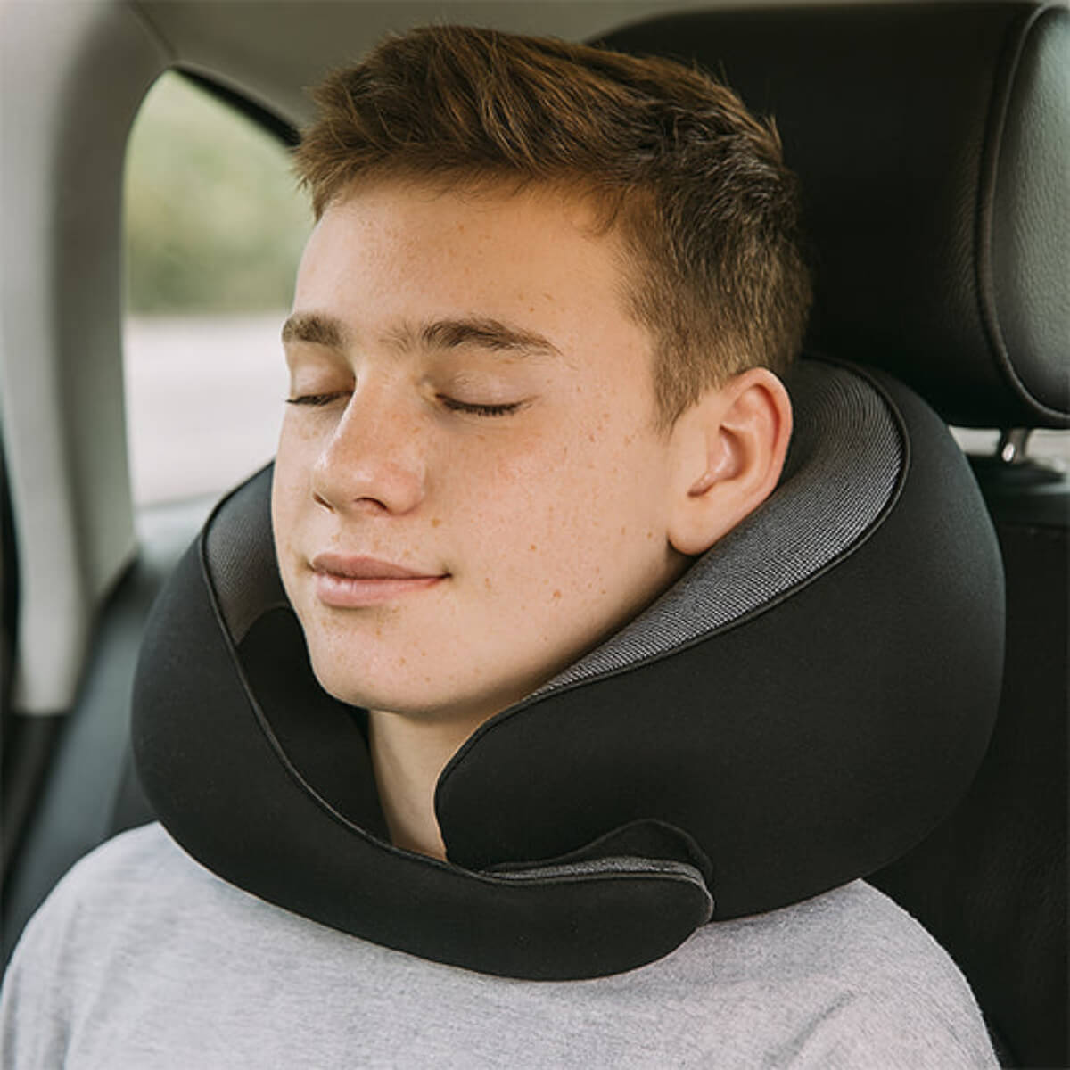 tour de cou pour voiture ergonomique a mémoire de forme Noir